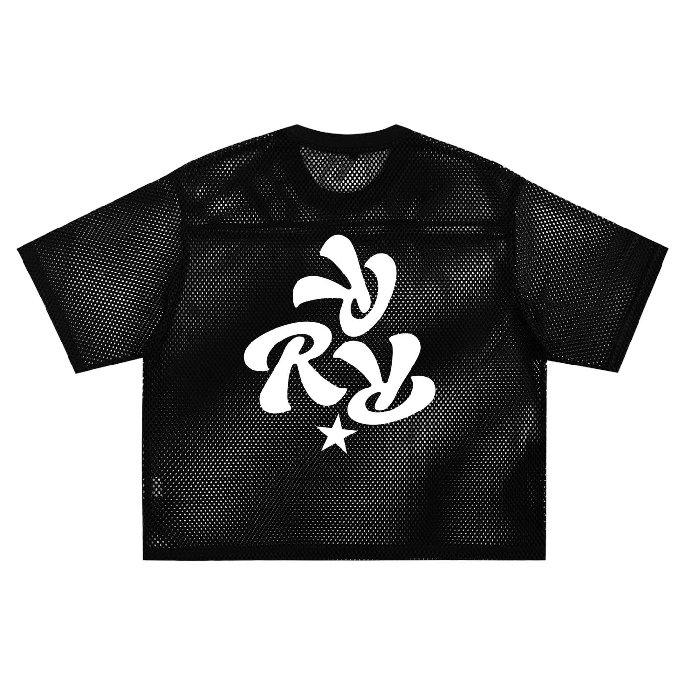 Three R Star See-through Boxy Net T-shirt