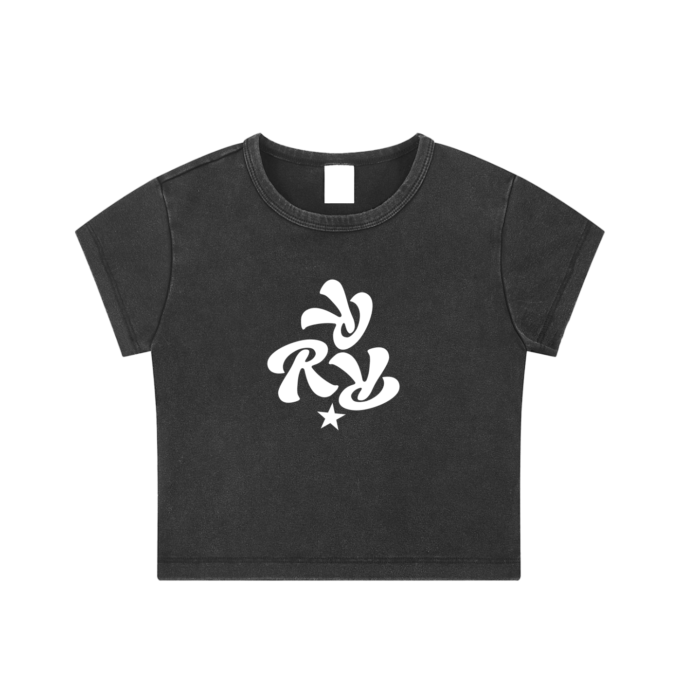 Three R Star Washed Crop Top