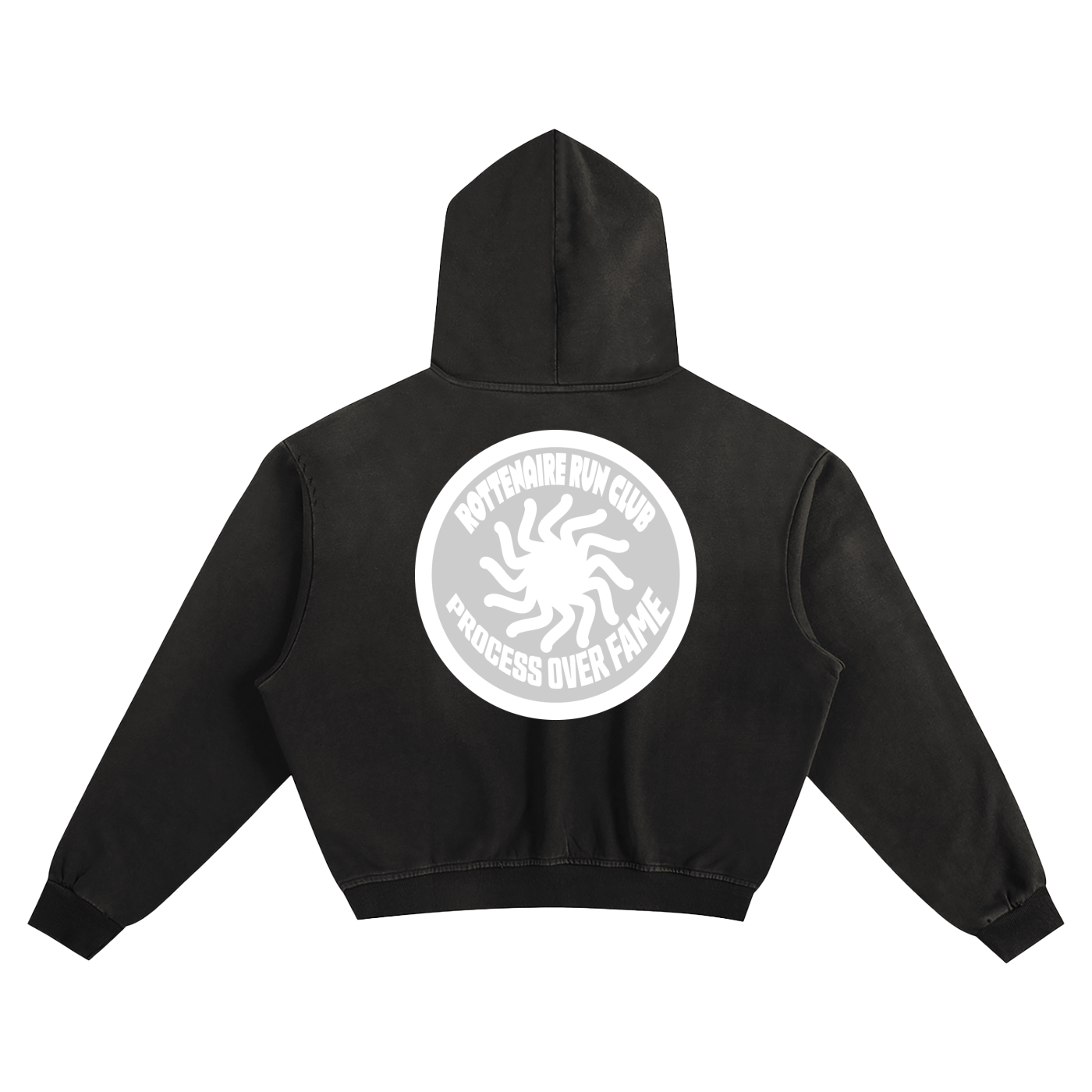Rottenaire Run Club Process Boxy Hoodie