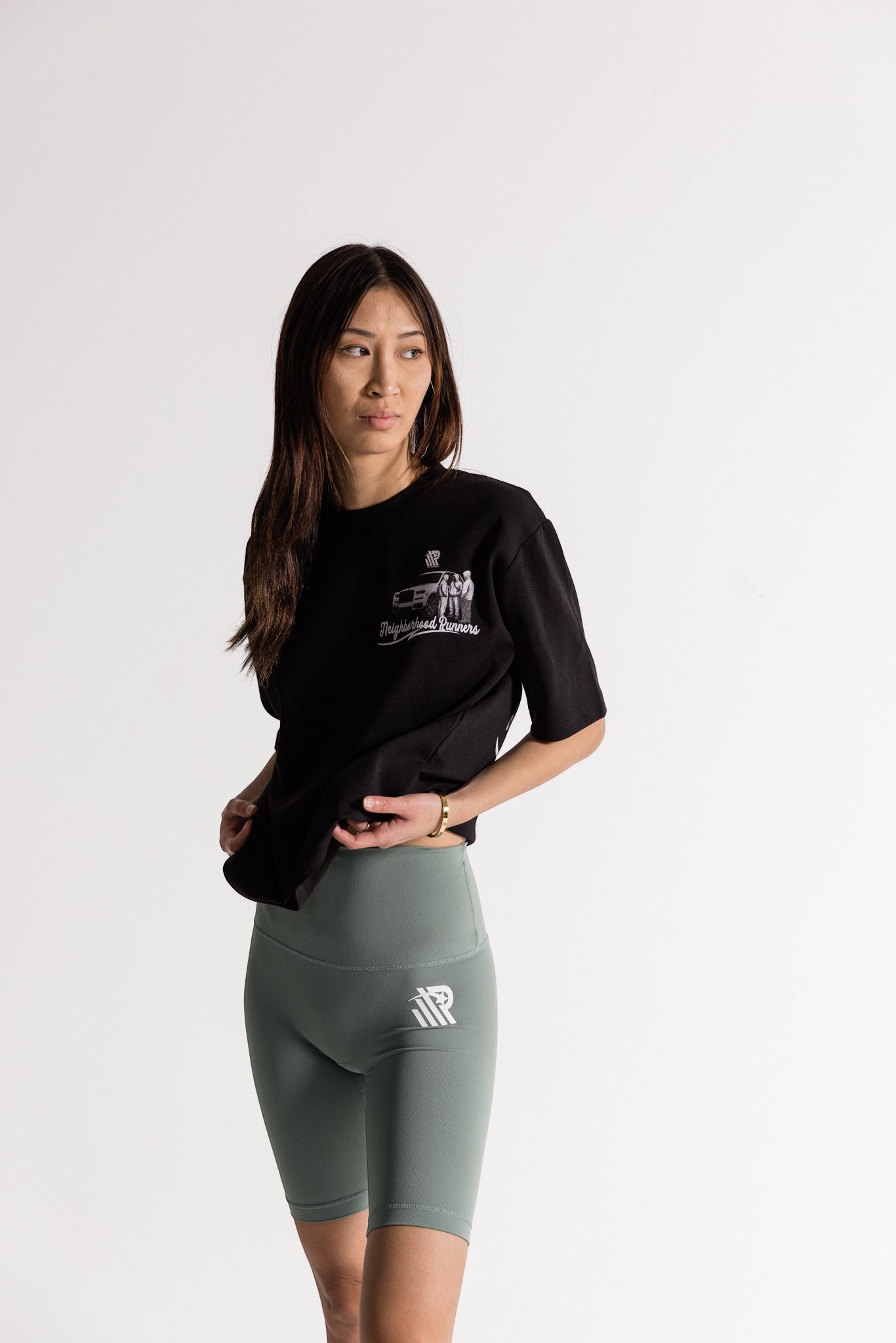 Thigh-Length Biker Shorts