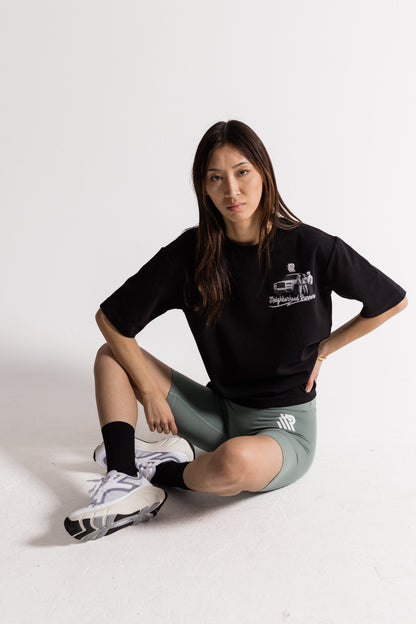 Thigh-Length Biker Shorts